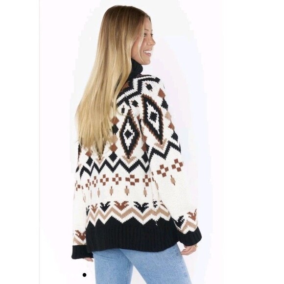 Show Me Your Mumu Vail Sweater Oversized Chunky Knit Pre Owned - Picture 3 of 10